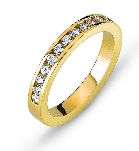 MUAU Schmuck  Bague Mémoire or jaune 750/18K 0.48ct 