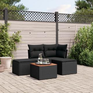 VidaXL set divano da giardino Polirattan  