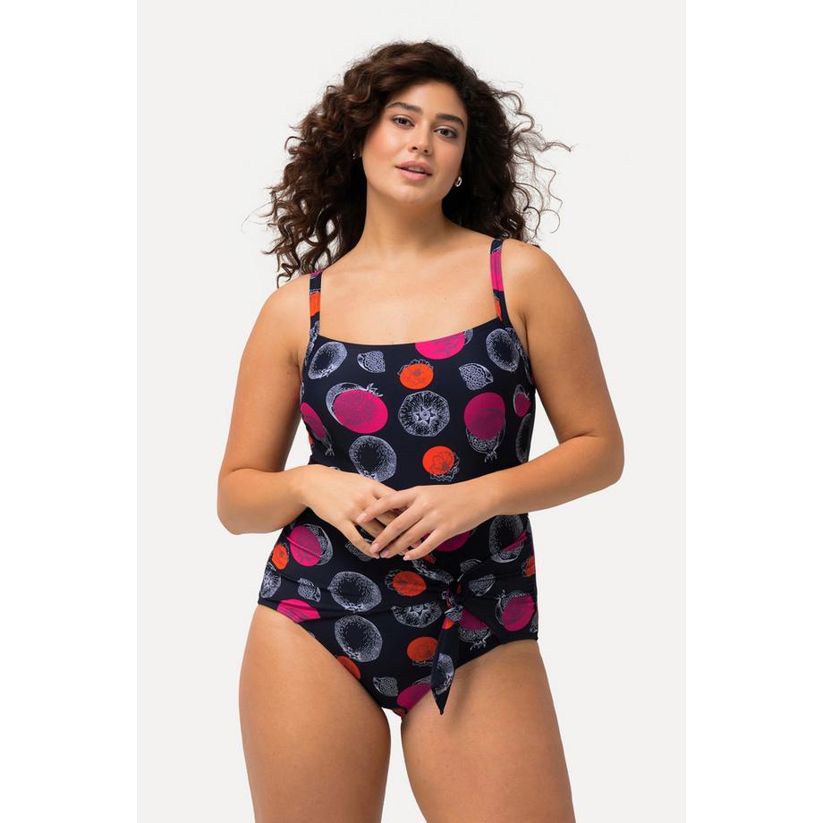 Ulla Popken Maillot de bain Pois Grenades Bonnets Souples Style Cache-cœur  