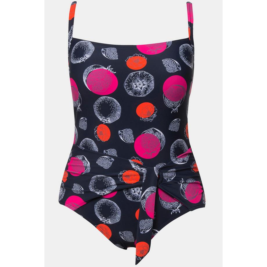 Ulla Popken Maillot de bain Pois Grenades Bonnets Souples Style Cache-cœur  