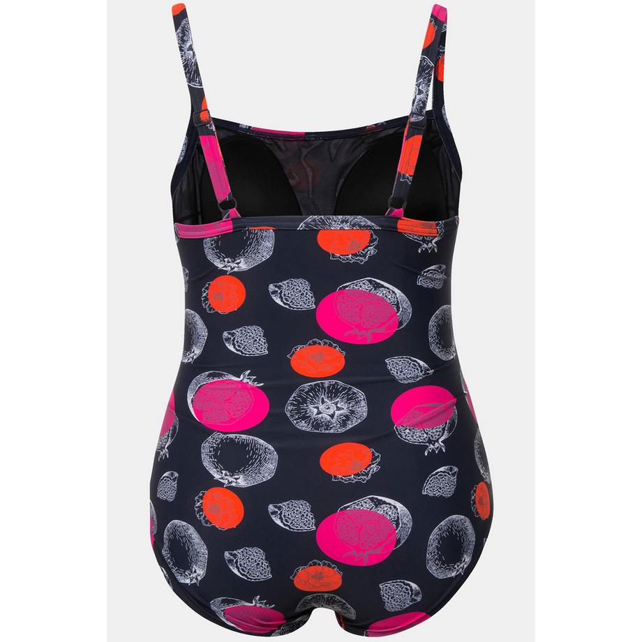 Ulla Popken Maillot de bain Pois Grenades Bonnets Souples Style Cache-cœur  