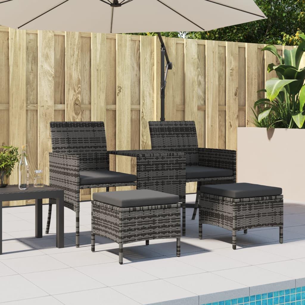 VidaXL Gartensofa poly-rattan  