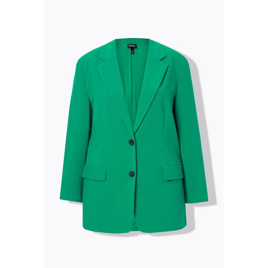 Ulla Popken Blazer Oversized Collo Revers Chiusura Bottoni  