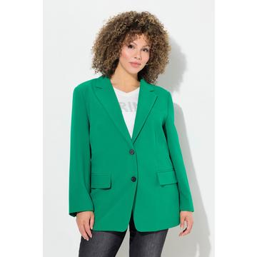 Blazer oversized avec col à revers, fermeture boutonnée