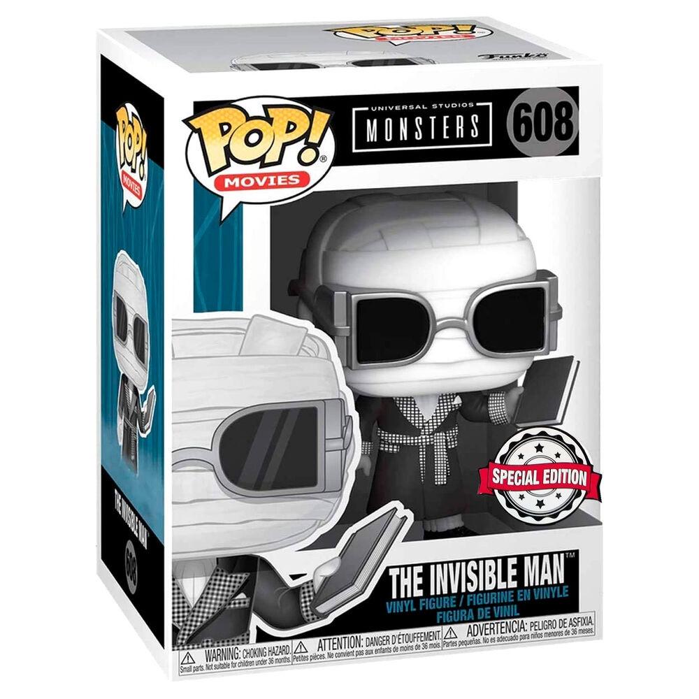 Funko  Figurine POP Universal Monsters Invisible Man Noir et Blanc Exclusif 