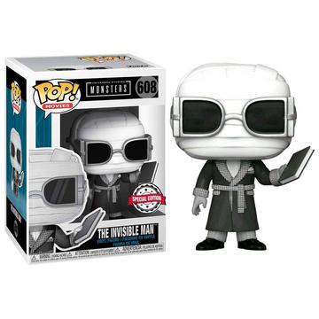 Figurine POP Universal Monsters Invisible Man Noir et Blanc Exclusif