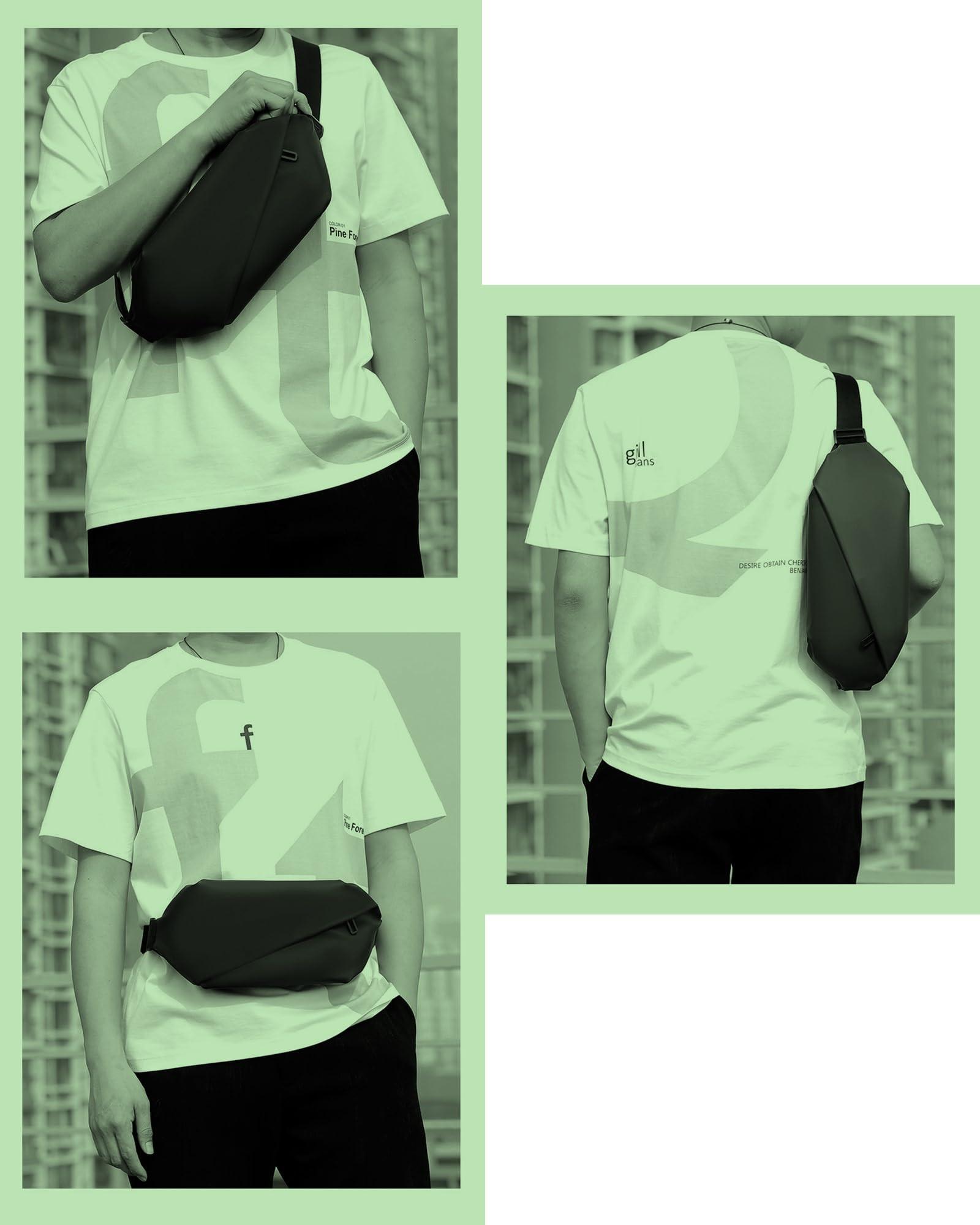 Only-bags.store Große wasserdichte PU Leder Gürteltasche  