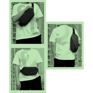 Only-bags.store Große wasserdichte PU Leder Gürteltasche  