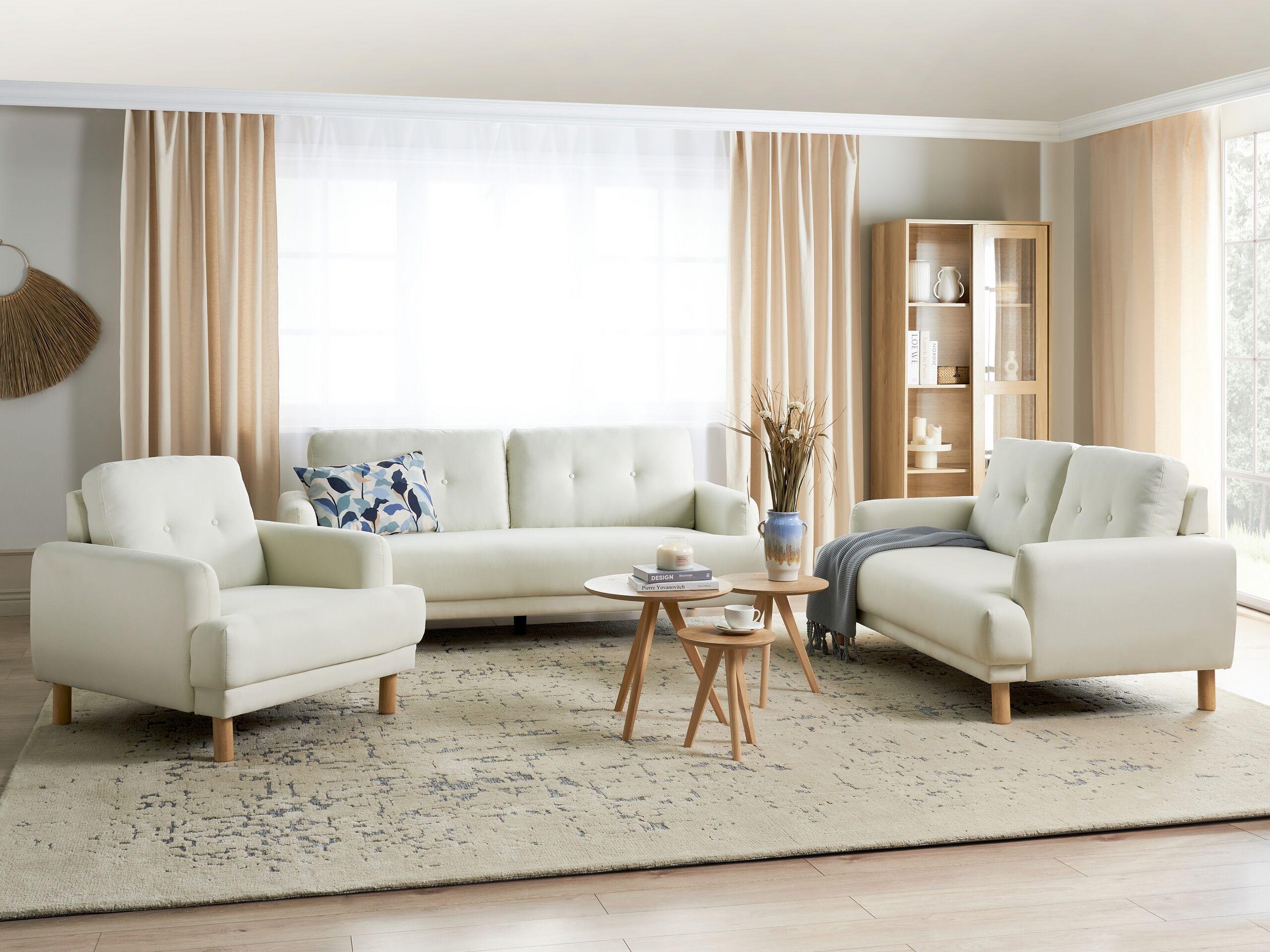 Beliani 3 Sitzer Sofa aus Polyester Retro TUVE  