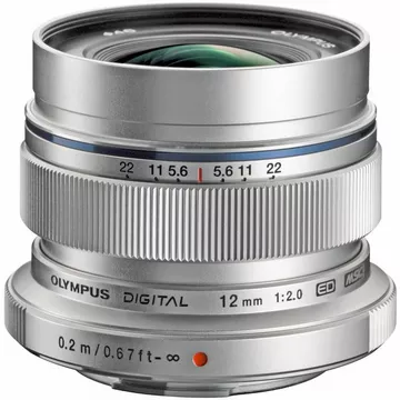 Olympus M.zuiko Digital Ed 12mm F2.0 Silber