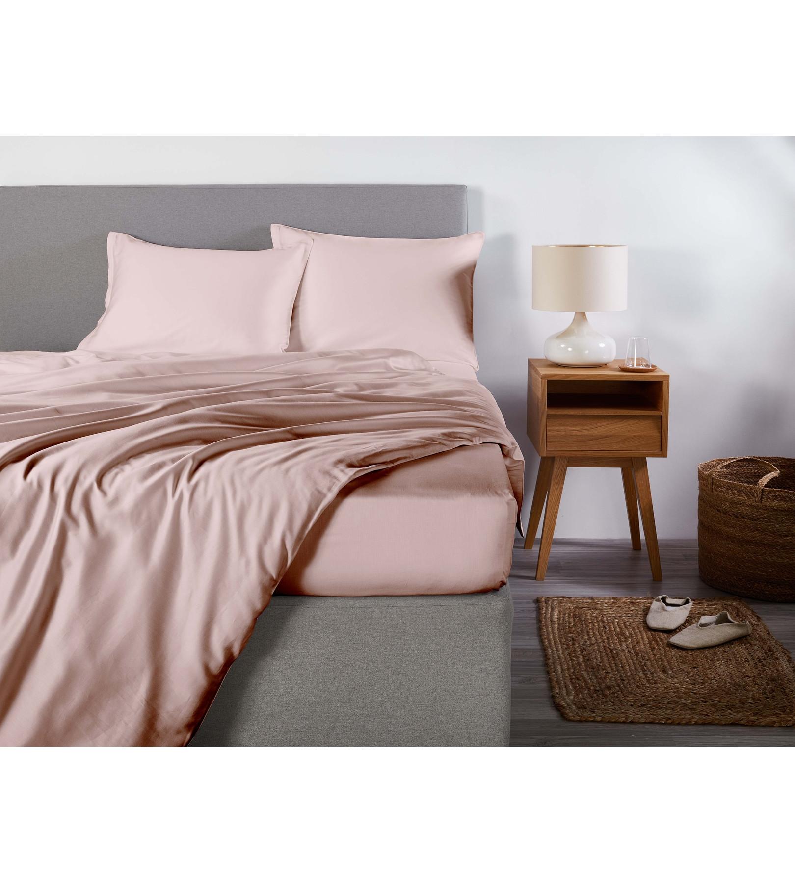Living Home Set Biancheria da Letto Uni Satin 100  