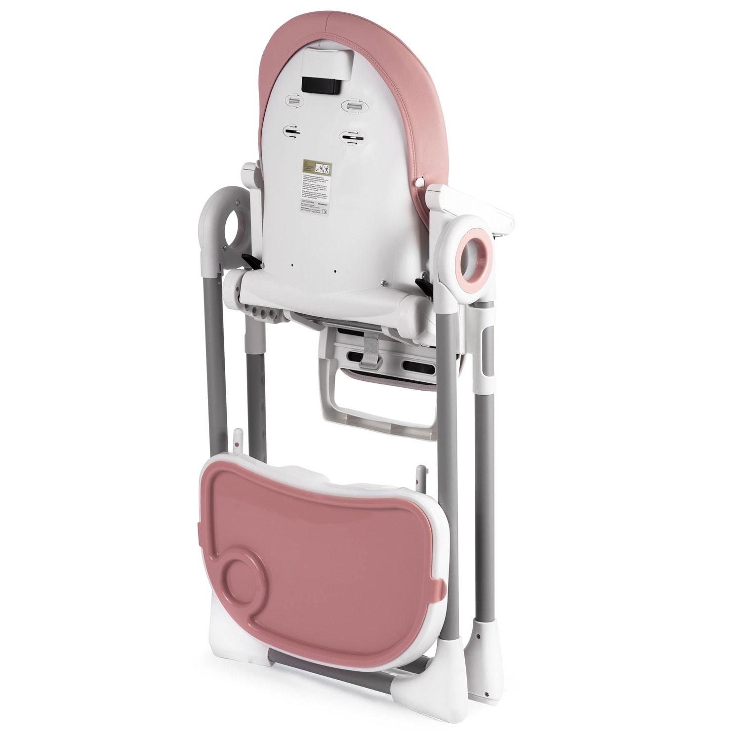 B2X  Sedia da pranzo per bambini con tavolo Nukido Belo rosa 