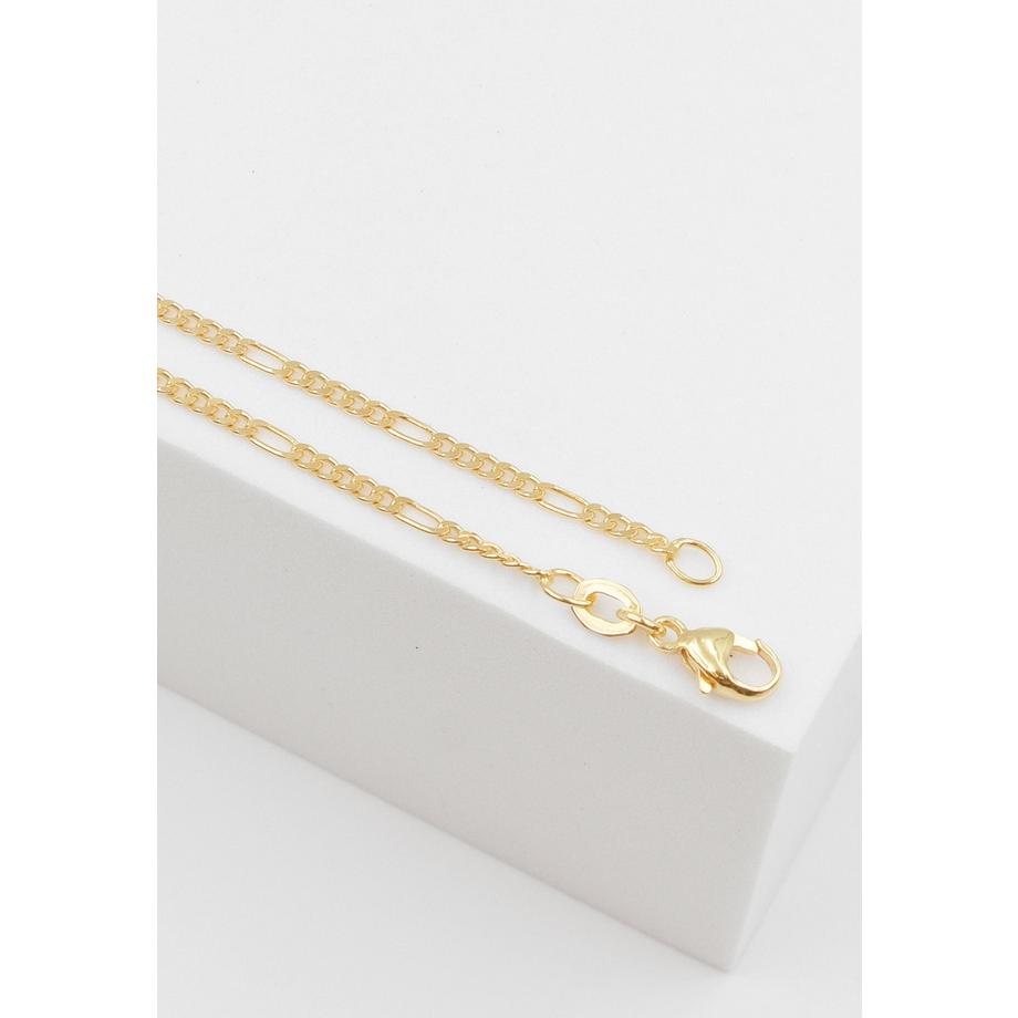 MUAU Schmuck  Collier figaro or jaune 750, 1,8mm, 40cm 