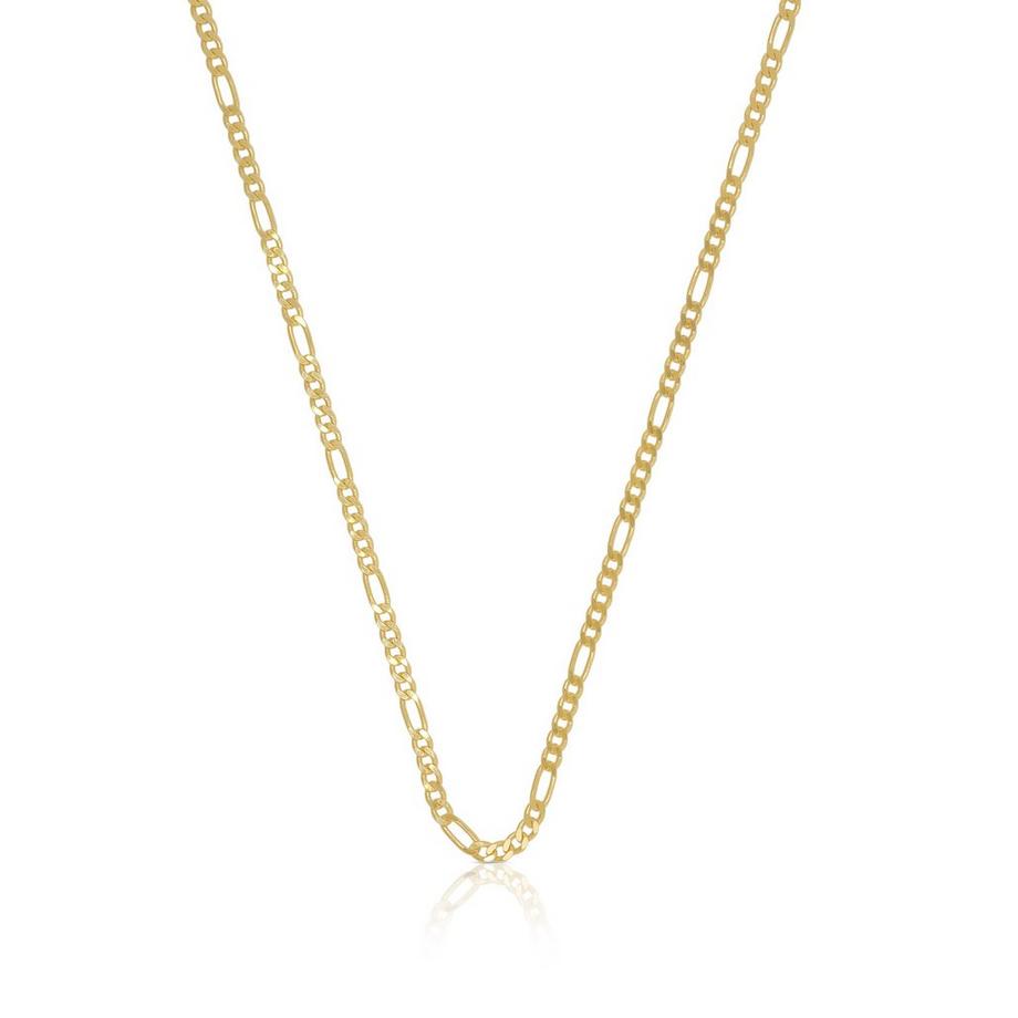 Collier figaro or jaune 750, 1,8mm, 40cm