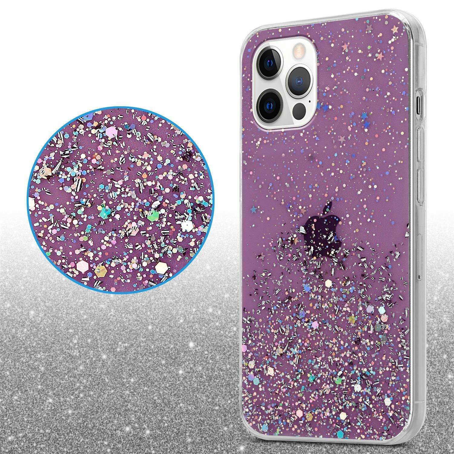 Cadorabo  Hülle für Apple iPhone 12 PRO MAX TPU Silikon mit funkelnden Glitter 