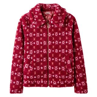 Joe Browns  Floral gemusterter Fleece-Kragenmantel 