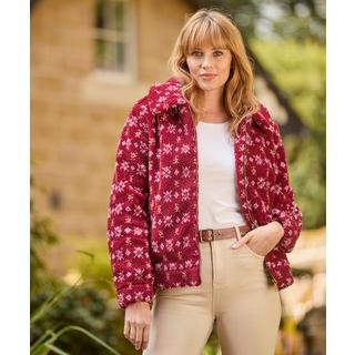 Joe Browns  Floral gemusterter Fleece-Kragenmantel 