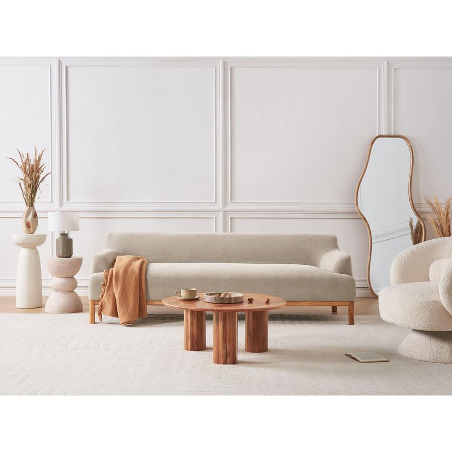 Beliani 3 Sitzer Sofa aus Stoff  SOSJO  