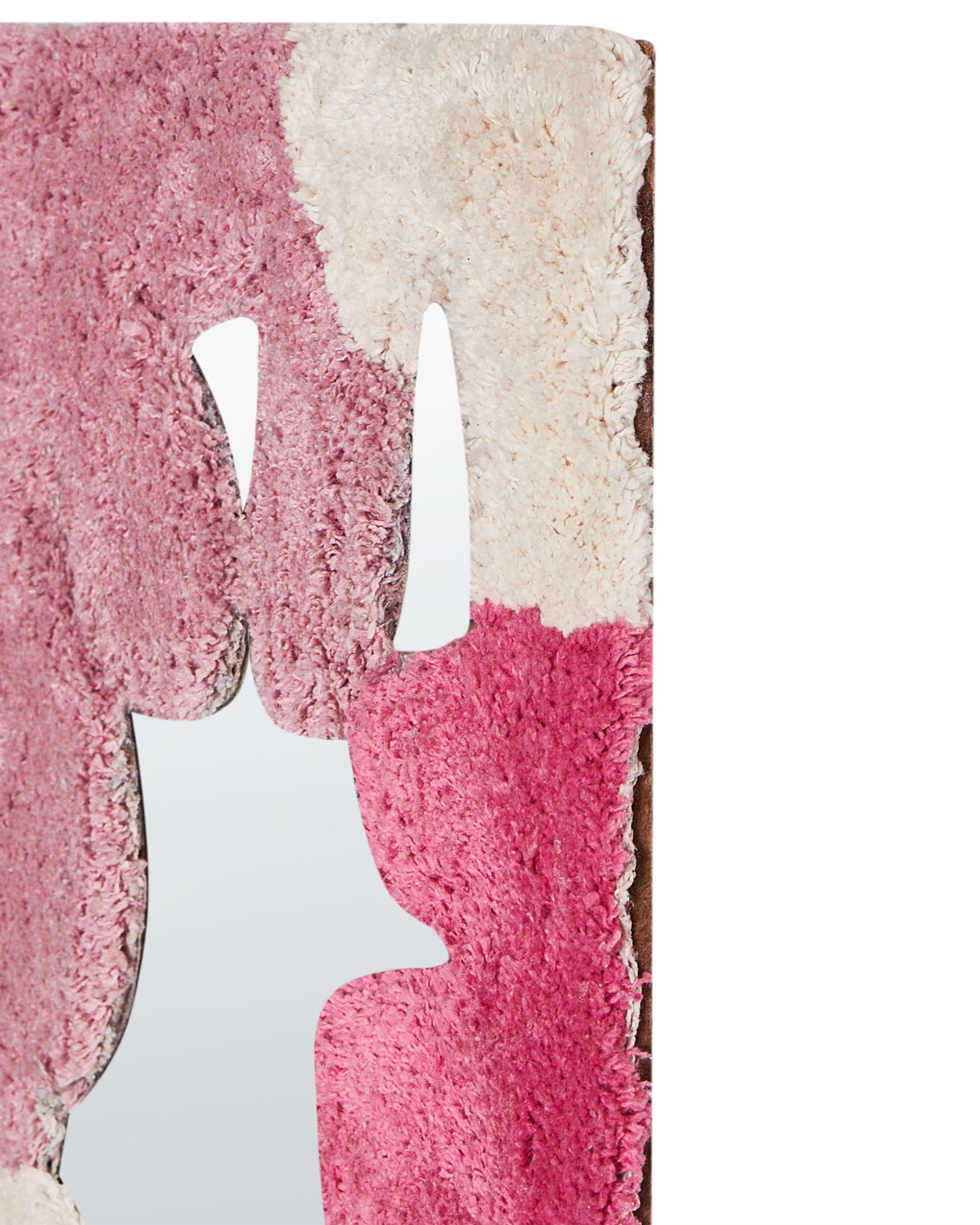 Beliani Wandspiegel aus Baumwolle Retro CAGERI  