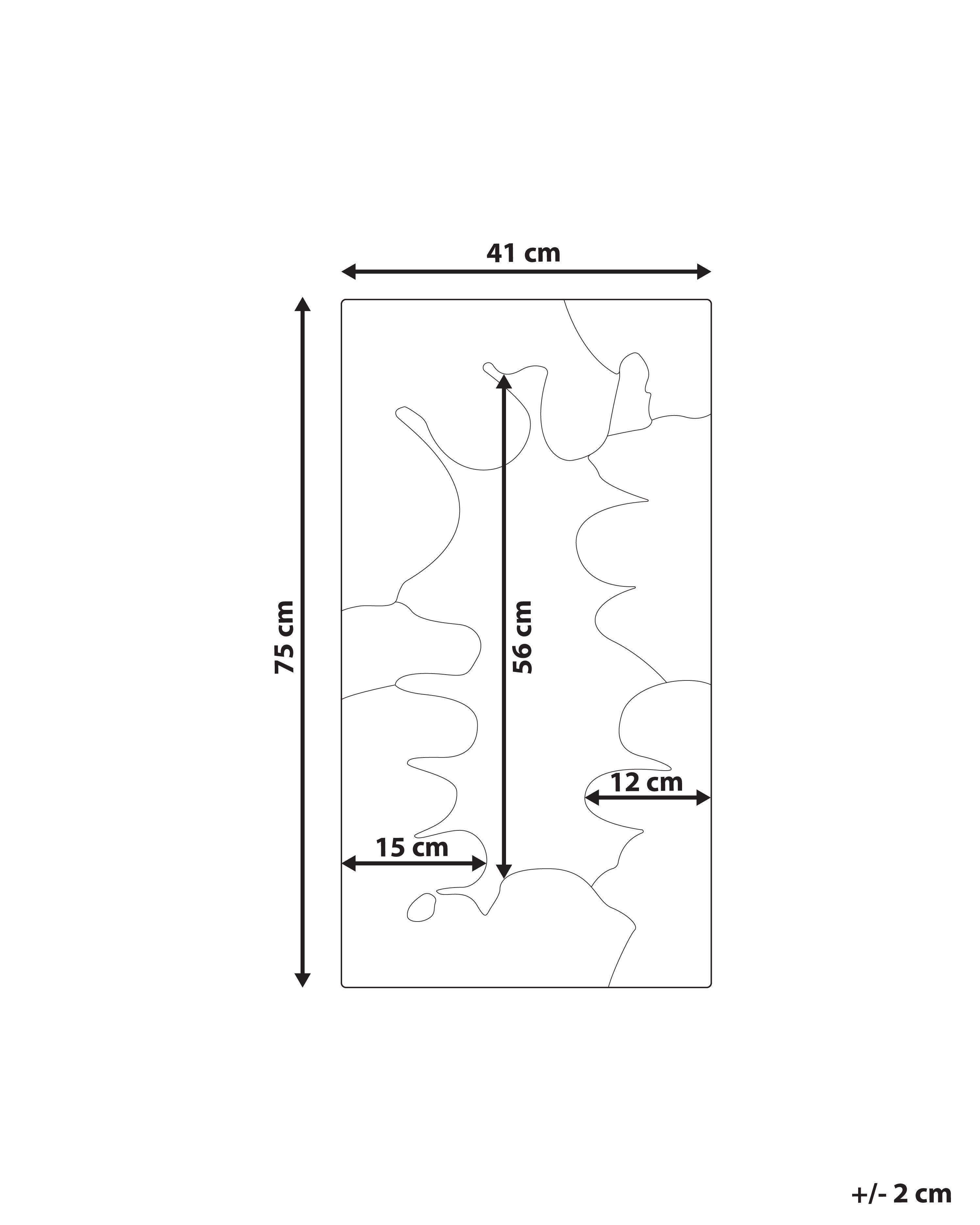 Beliani Wandspiegel aus Baumwolle Retro CAGERI  