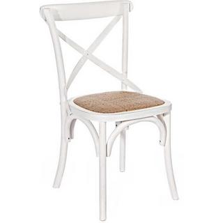 mutoni Chaise en bois Cross Blanc  