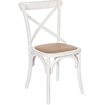 Chaise en bois Cross Blanc