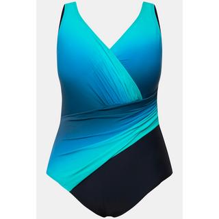 Ulla Popken  Maillot de bain à bonnets souples, dégradé de couleurs, matière recyclée 