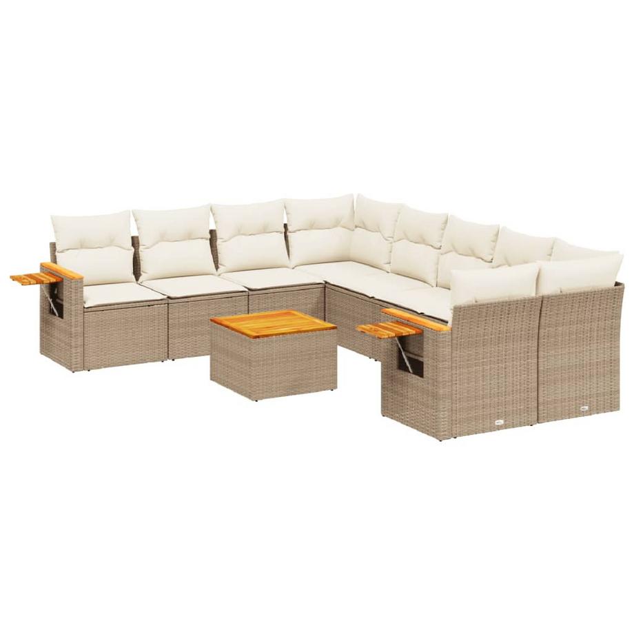 Ensemble de canapés de jardin rotin synthétique