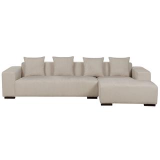 Beliani Ecksofa aus Cord Modern LUNGO  