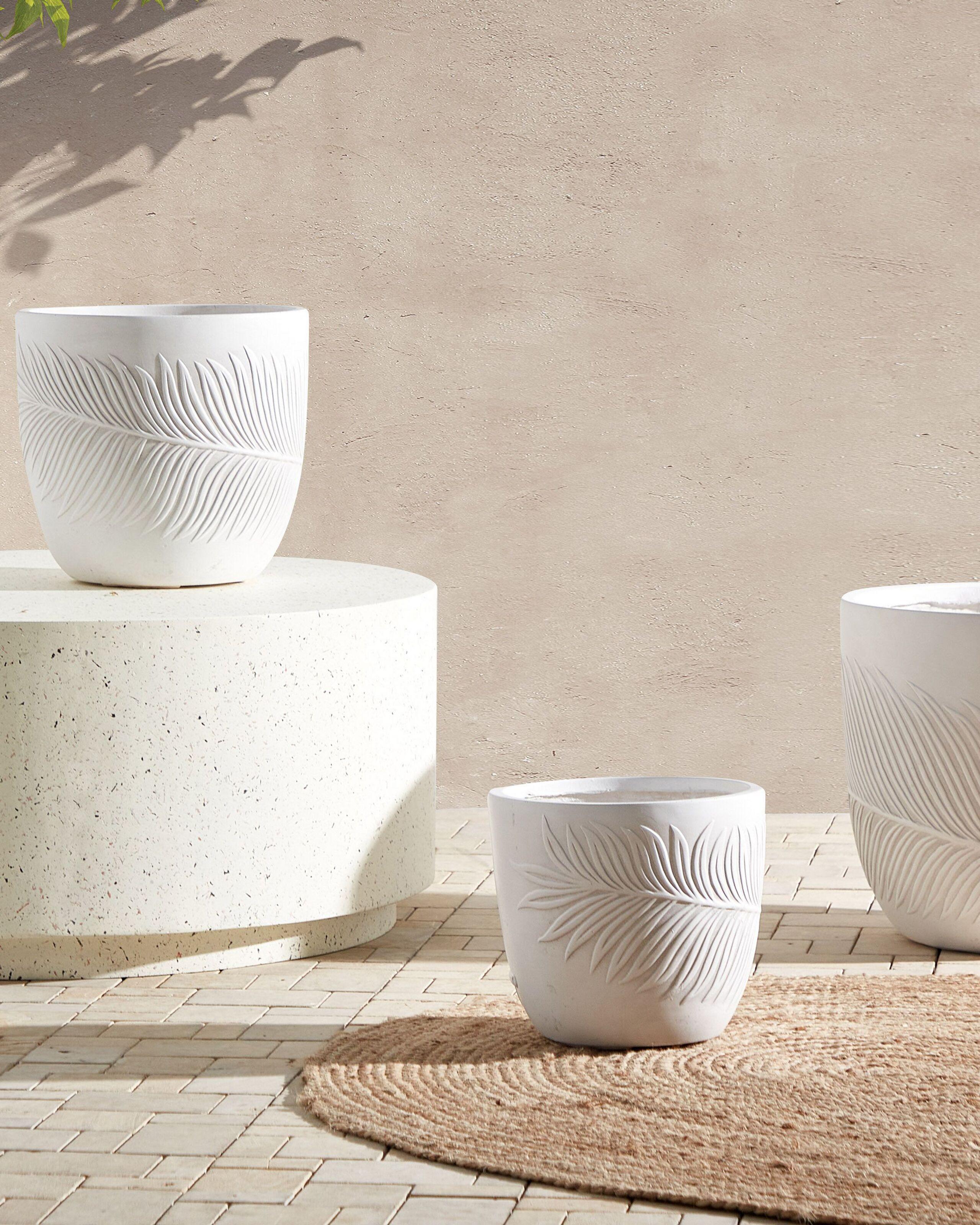 Beliani Cache-pot en Fibre d'argile Moderne FTERO  