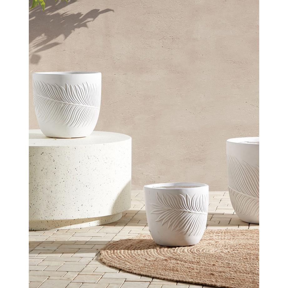 Beliani Vaso per piante en Fibra d'argilla Moderno FTERO  