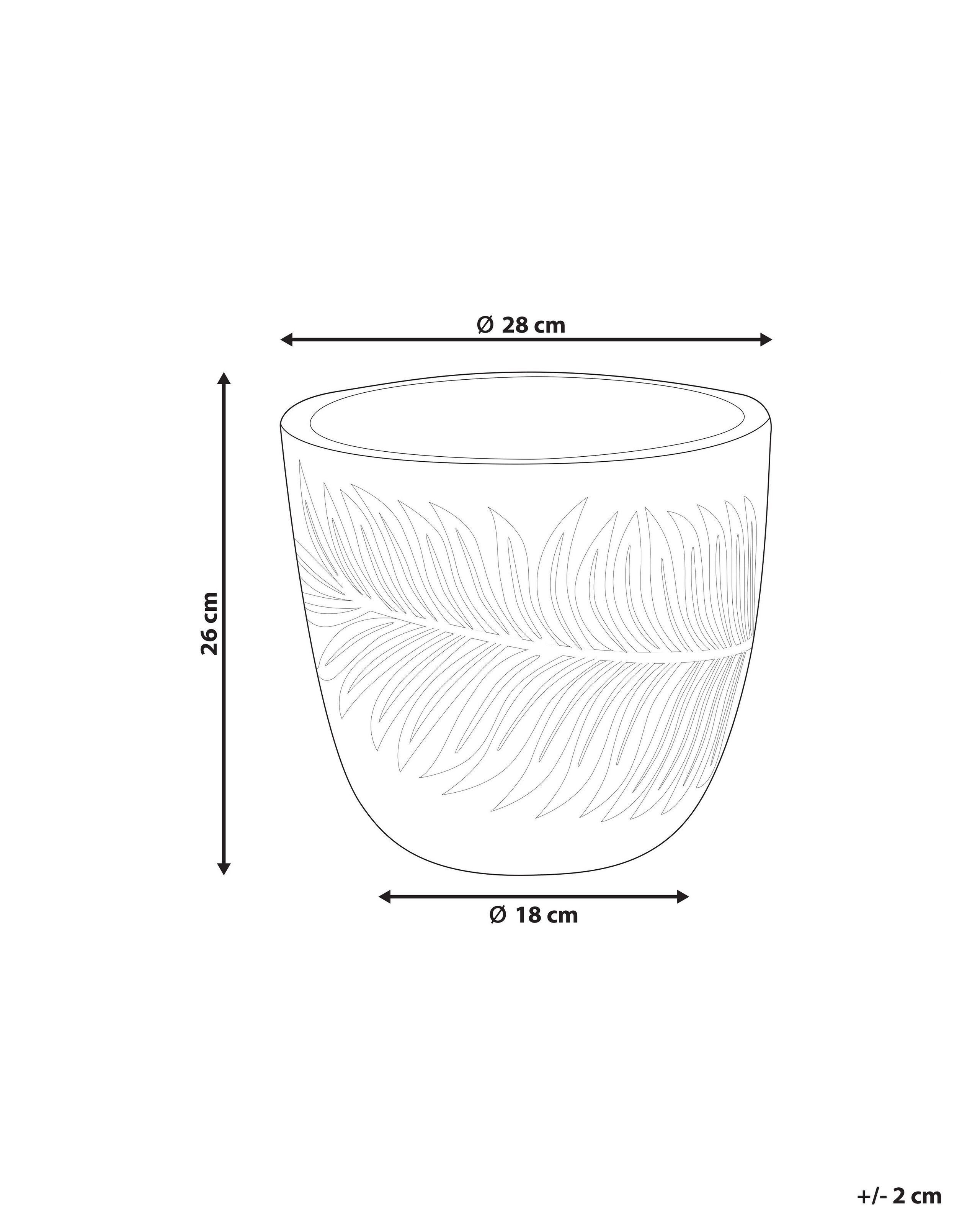 Beliani Cache-pot en Fibre d'argile Moderne FTERO  