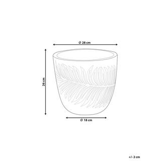 Beliani Cache-pot en Fibre d'argile Moderne FTERO  