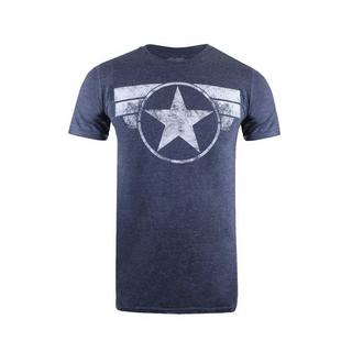 CAPTAIN AMERICA T-Shirt Imprimé Étoile Graphique  