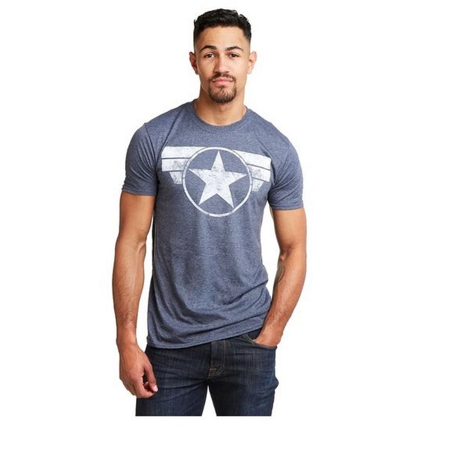 CAPTAIN AMERICA Stern Grafikdruck T-Shirt  