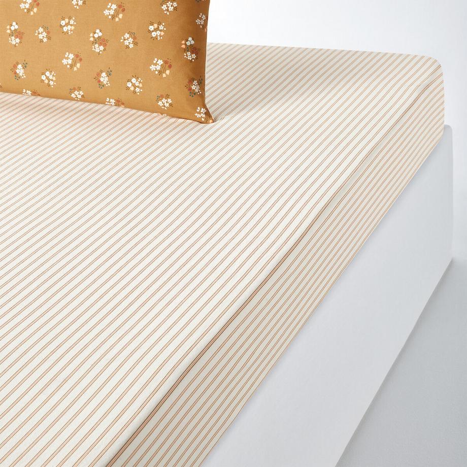 Drap-housse coton lavé bonnet 30 cm