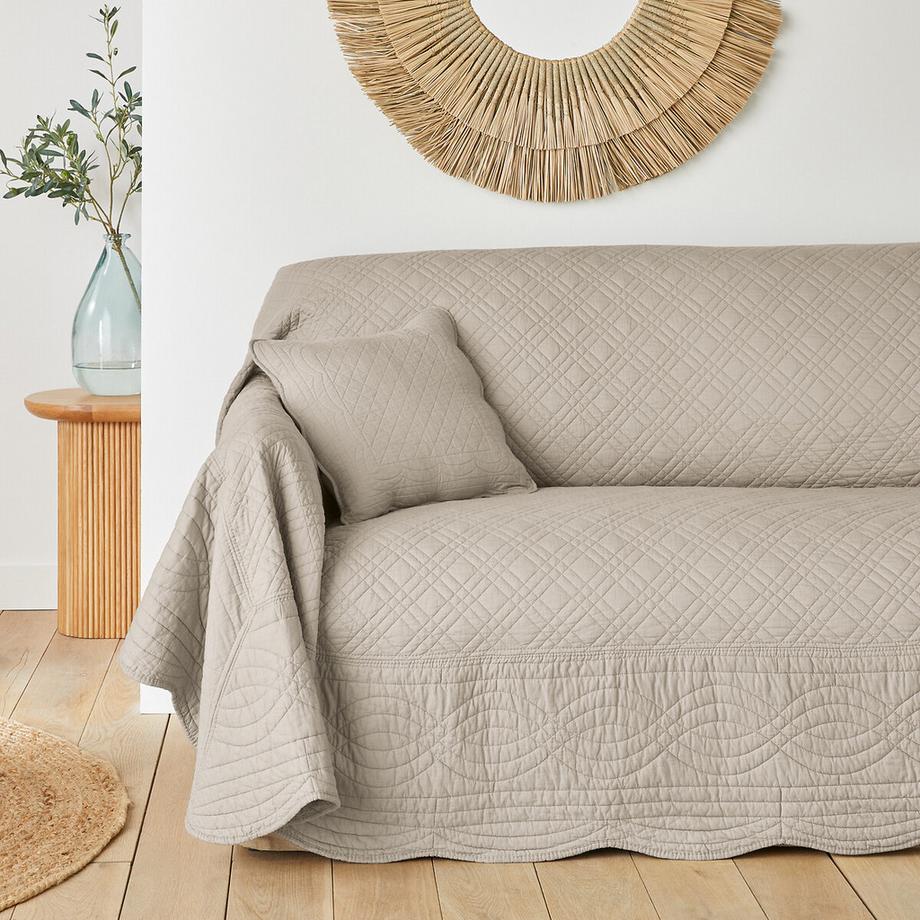 Sofa-Überwurf Scenario mit Zickzack-Muster