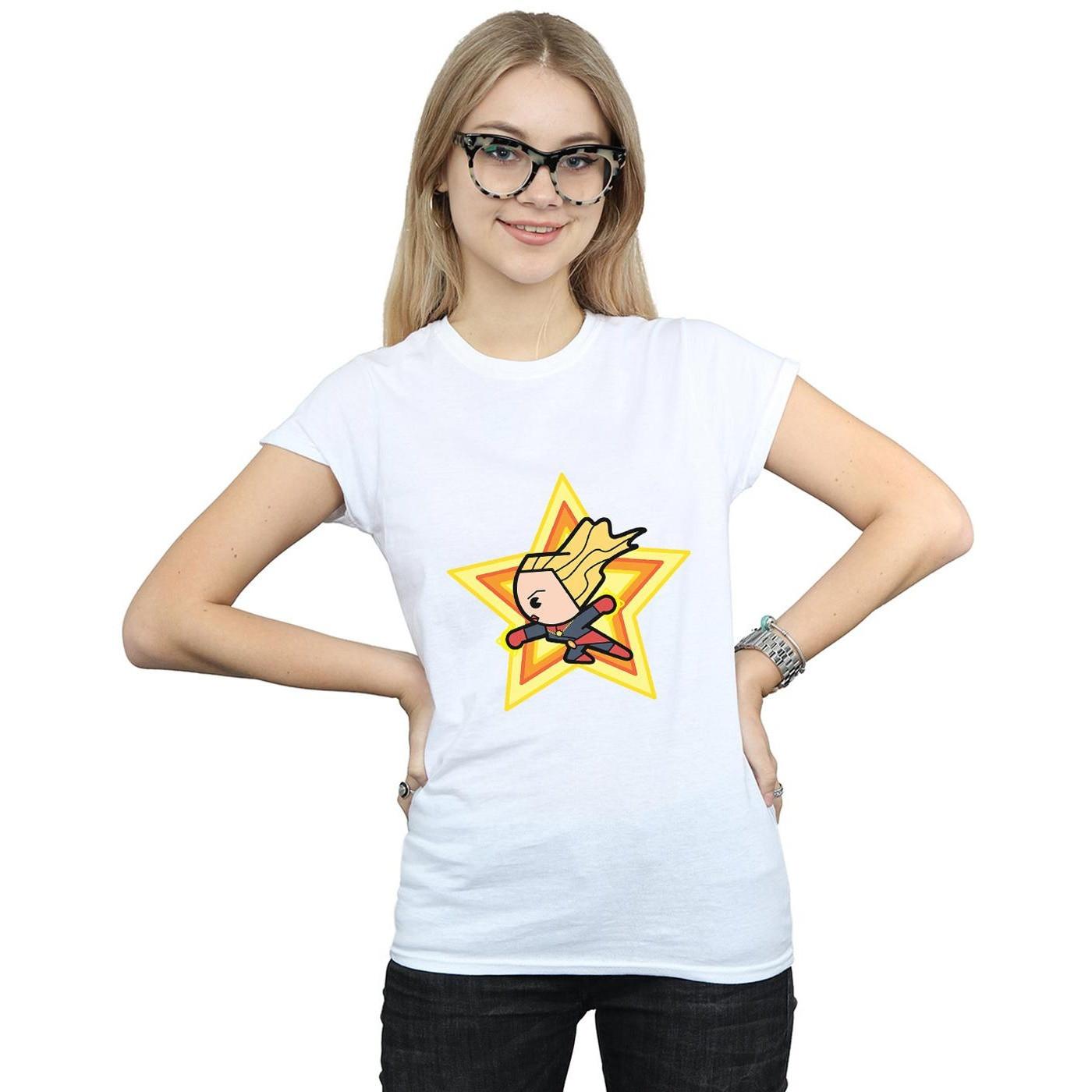 Captain Marvel Chibi Star T-Shirt  