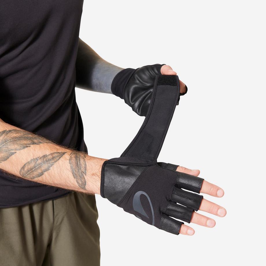 DOMYOS  Guanti allenamento forza supporto polso poliestere 