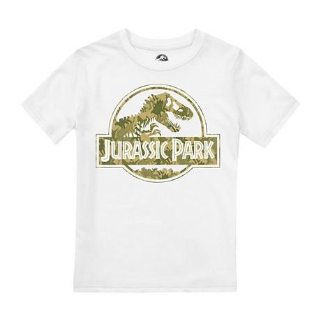 Jurassic Park  Dino Camo TShirt Logo 