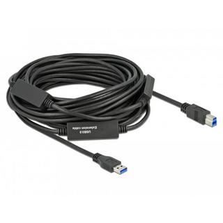 DeLock  85381 USB Kabel 15 m USB 3.2 Gen 1 (3.1 Gen 1) USB A USB B Schwarz 