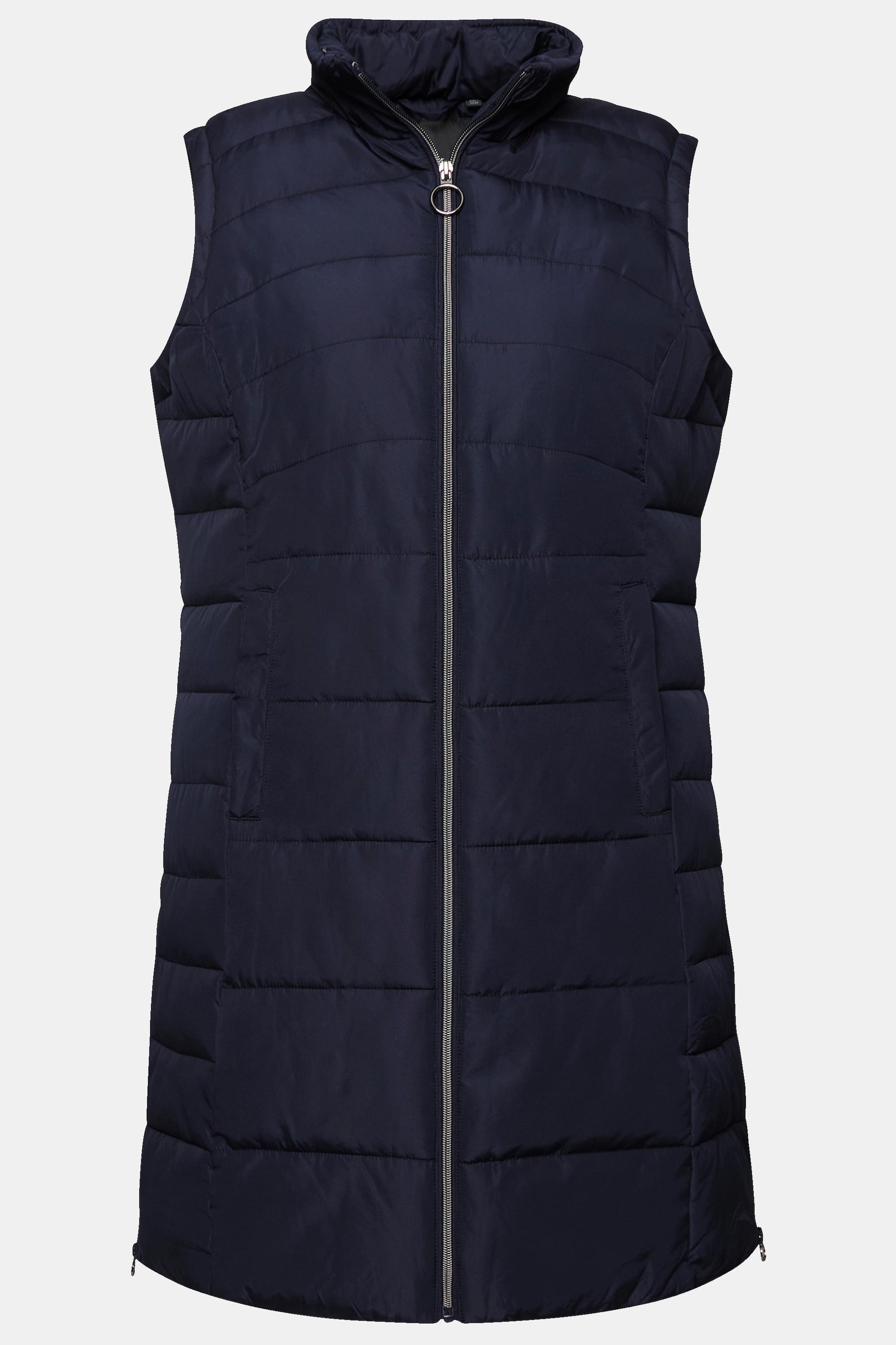 Ulla Popken Gilet trapuntato con cappuccio linea A  