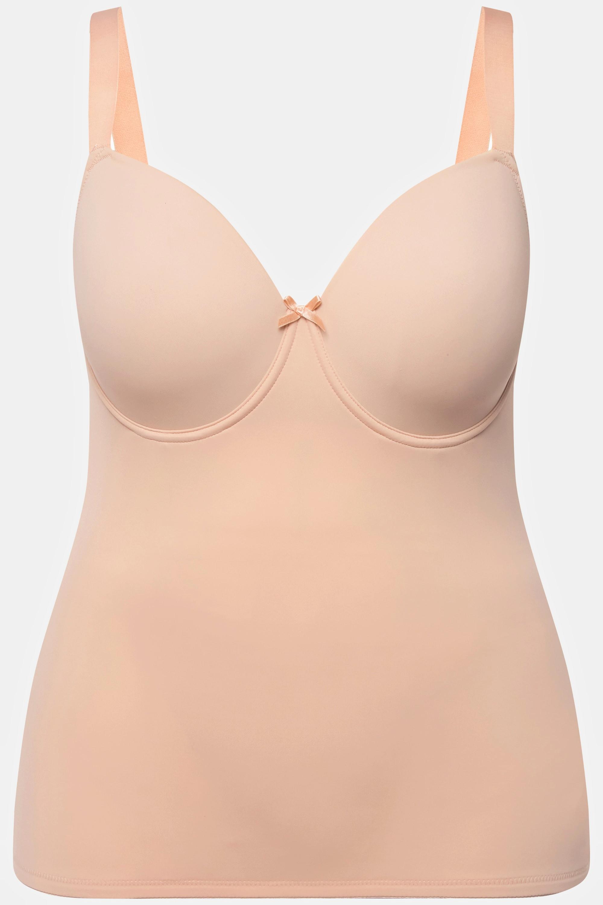 Ulla Popken  Top con reggiseno, ferretto, coppe di Spacer e spalline regolabili 