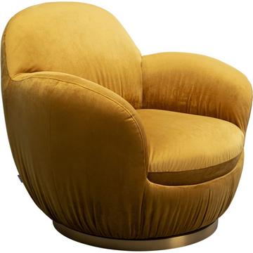 Chaise pivotante Nube jaune