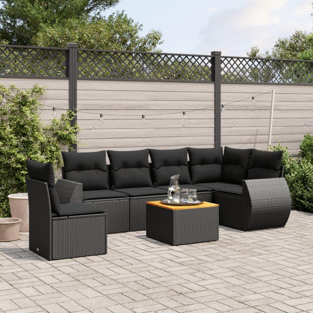 VidaXL set divano da giardino Polirattan  