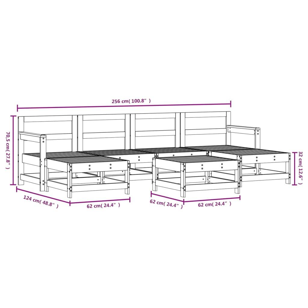 VidaXL set salotto da giardino Legno di pino impregnato  