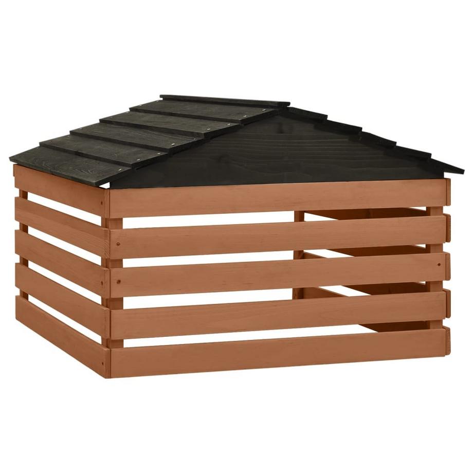 VidaXL  Mähroboter garage holz 