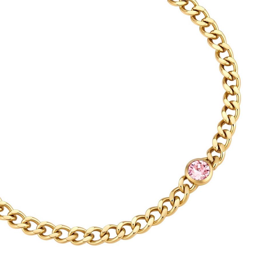 Glanzstücke München  Armband Geburtsstein Oktober Edelstahl verziert mit Kristallen von Swarovski 
