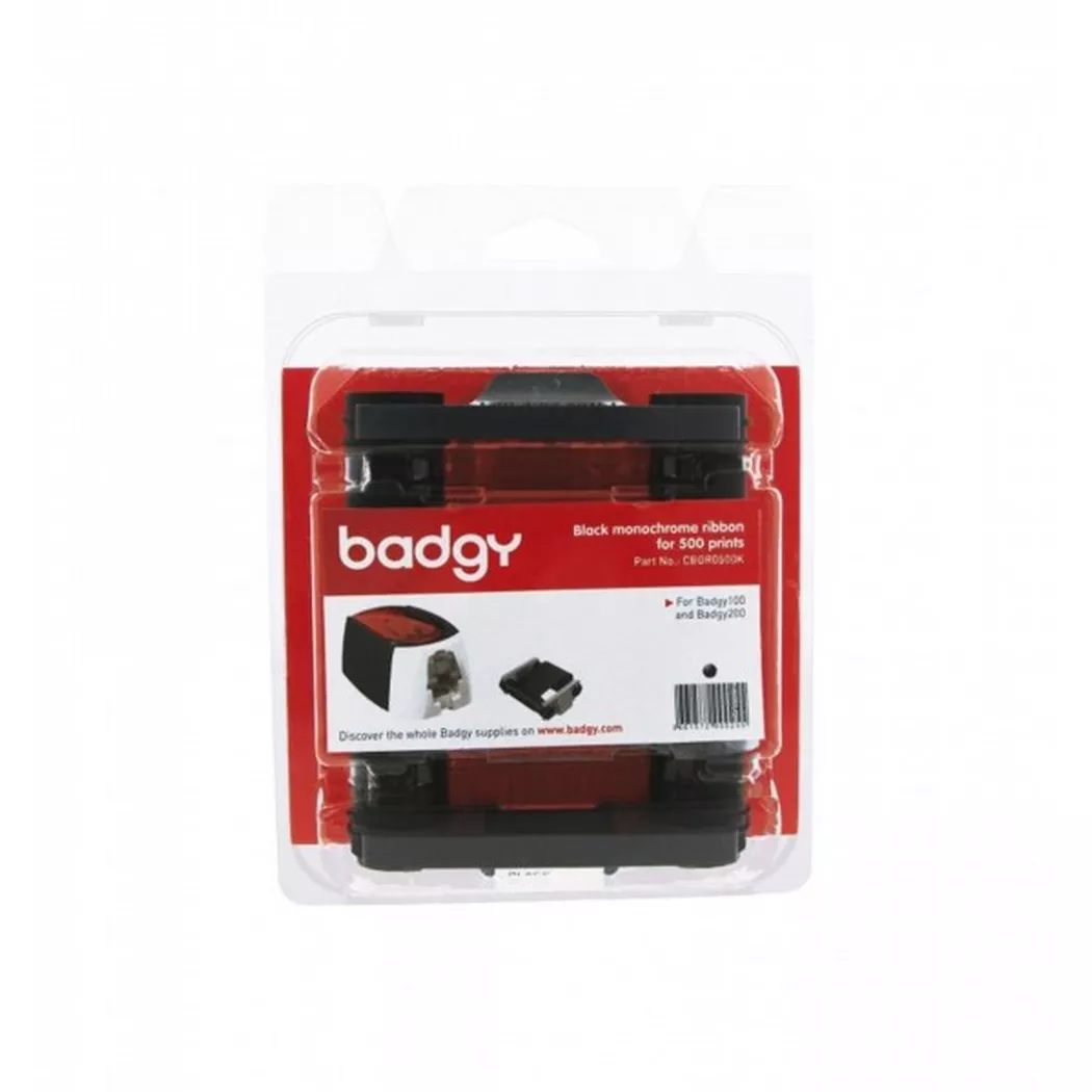 Evolis – CBGR0500K (Farbband, 500 Prints), Schwarz, One Size