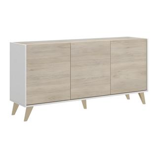 Vente-unique Credenza KOLYMA 3 ante Colore Quercia e Bianco  